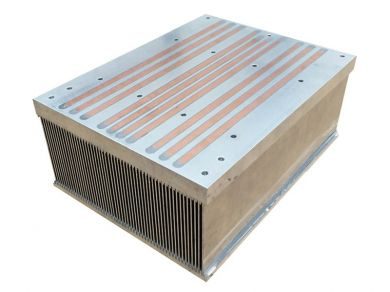 Disipador de aire refrigerado de tubería de calor revestida Mersen